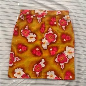🌺 Girls Orange Floral Skirt 🌺